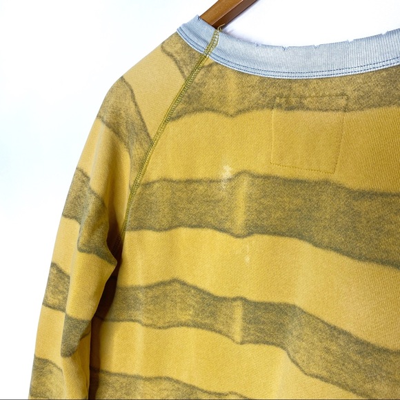 We The Free Yellow Striped Lion Sweater Large - Picture 6 of 9